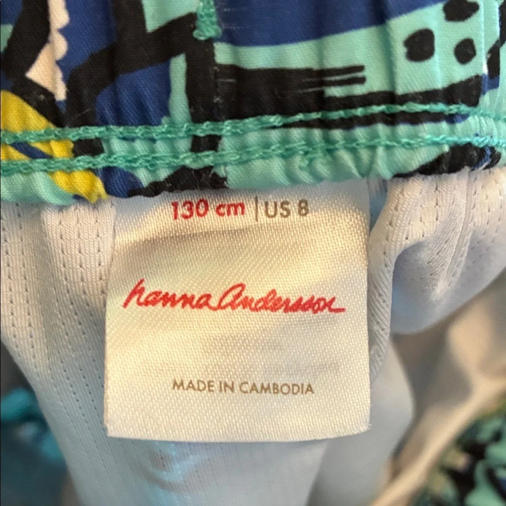 🦖 Hanna Andersson Dino-Mite Swim Trunks - size 8